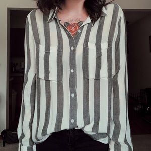 Striped button up